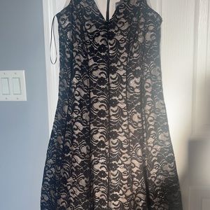 Black net dress with beige lining inside ,never worn all new it’s all net n lace
